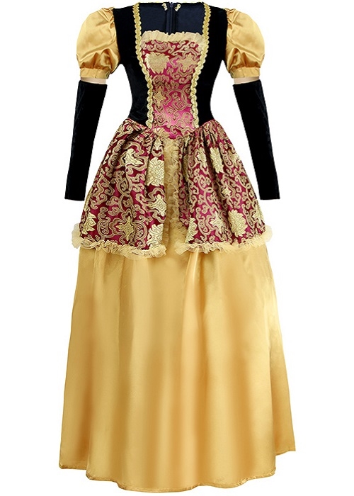 Middelalder renaissance kjole kostume